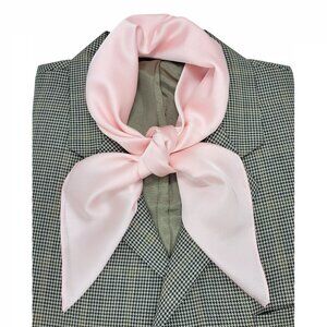 ✨Luxury Elegant Bandana Silky Square Satin Scarf Hijab Solid PINK Versatile Wrap